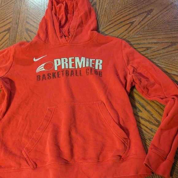 Nike Tops - Women's Large Nike Red and‎ White Basketball Hoodie